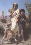 Adolphe William Bouguereau Homer and His Guide (mk26) china oil painting reproduction